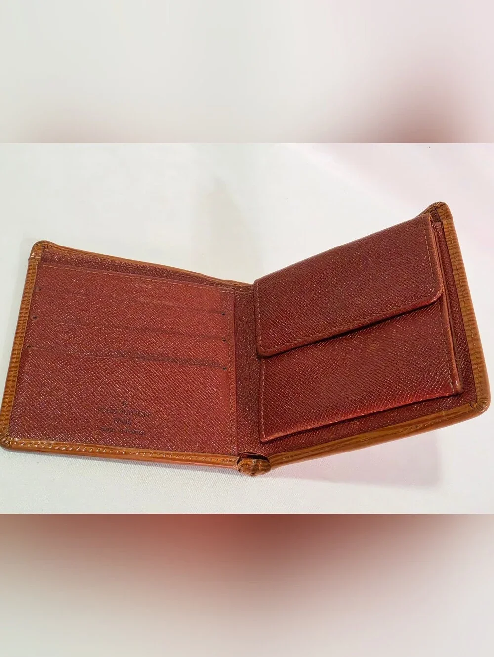 Louis Vuitton Vintage Epi Leather Portefeuille Marco Bifold Wallet Brown Y2K